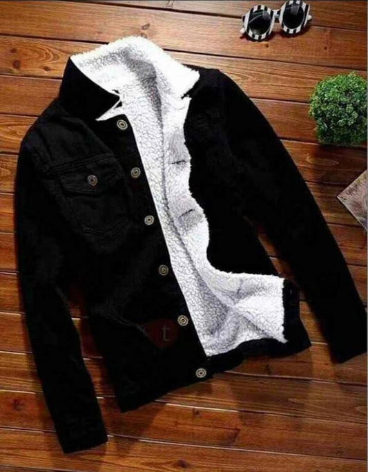 Chaqueta en jean con ovejero T68A - imagen 1