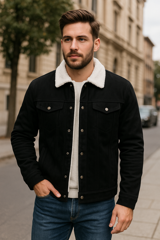 Chaqueta gamuza ovejera T21A Black Day - imagen 3