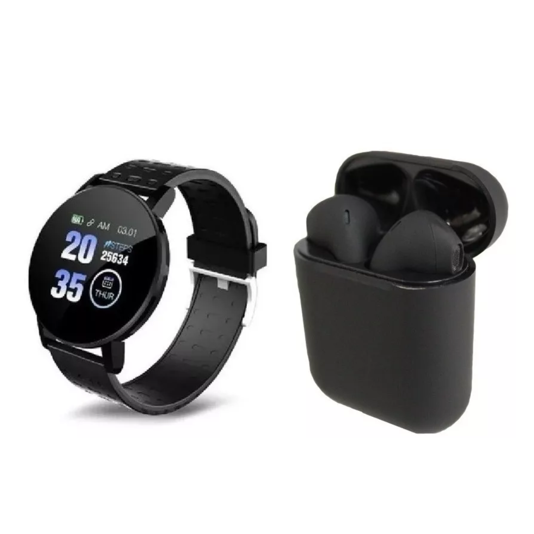 combo reloj 119+audif i12+ hand grip 5 - imagen 2
