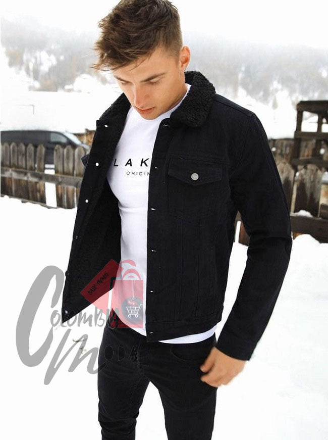 Chaqueta jeans licrada ovejera T68A1 - imagen 4