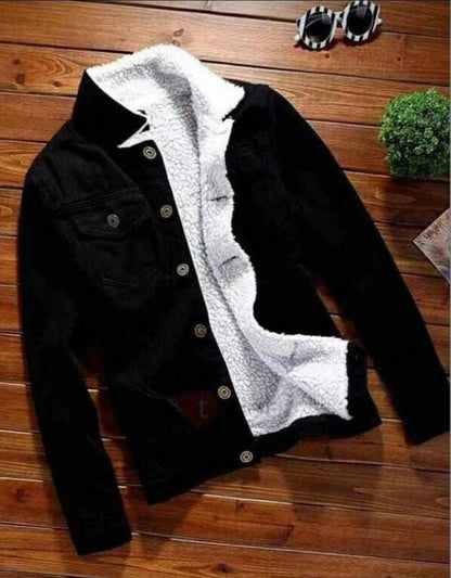 Chaqueta en jean con ovejero  T68A - imagen 1